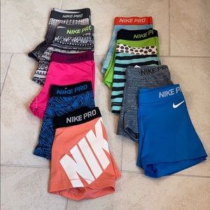Nike pro shorts 10 pairs, SOLD SOLD SOLD